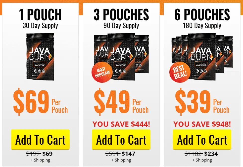 Java Burn Coffee Price